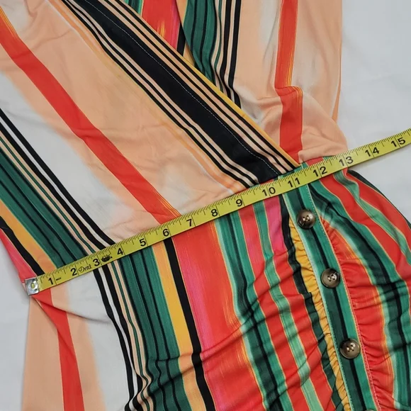 Beige by eci multicolored dress sz Med - Picture 8 of 10